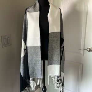 JCrew shawl with hands holes
